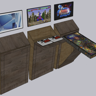 Arcade and pinball cabinet